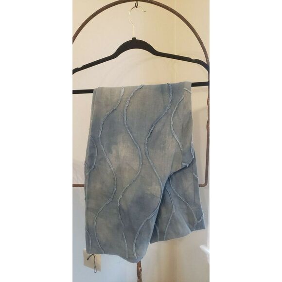 Linen pants joy perreras large Nwt rialto‎ beach Blue boutique Textured - Picture 2 of 12